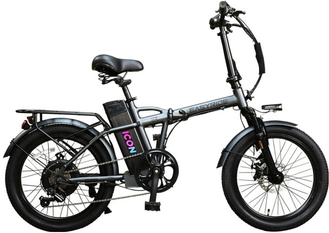 이지라이드 아이콘 ICON 36V 500W 10Ah 이륜전기자전거 고객직접설치, 알루미늄, 티탄그레이