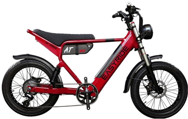 이지라이드 올터레인 전동자전거 48V 500W 15Ah 고객직접설치, 체리레드, 알루미늄