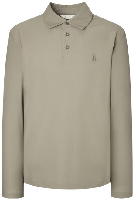 헤지스 남성용 단색 긴팔카라 티셔츠