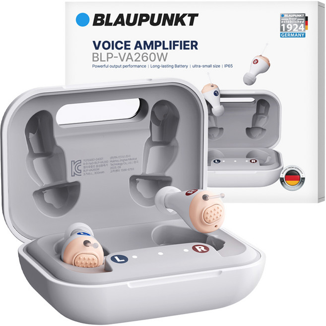 블라우풍트 IP65 방수 프리미엄 초고출력 초소형 경량 음성증폭기 세트, BLP-VA260W, 1세트