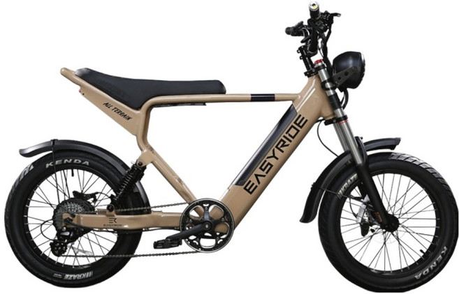 이지라이드 올터레인 전동자전거 48V 500W 15Ah 고객직접설치, 아이보리, 알루미늄