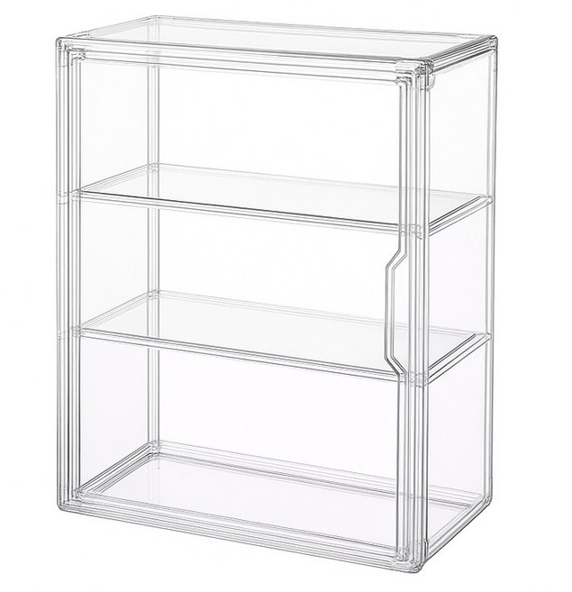 몽구밍 피규어 PET 쇼케이스 3단 투명, 1개