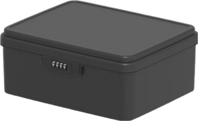 레벨굿즈 가정용 안심 비밀번호 보관함, 블랙