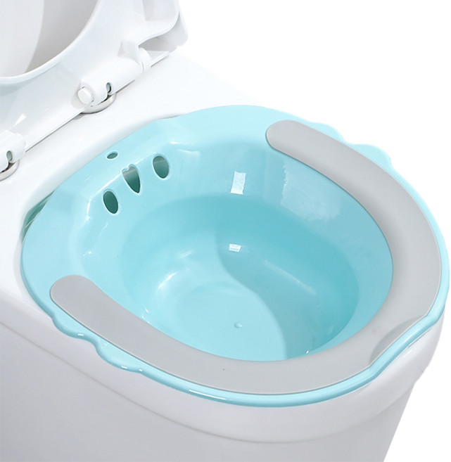 베러웰즈 미끄럼방지 거치형 가정용 좌욕기, 블루, 1개