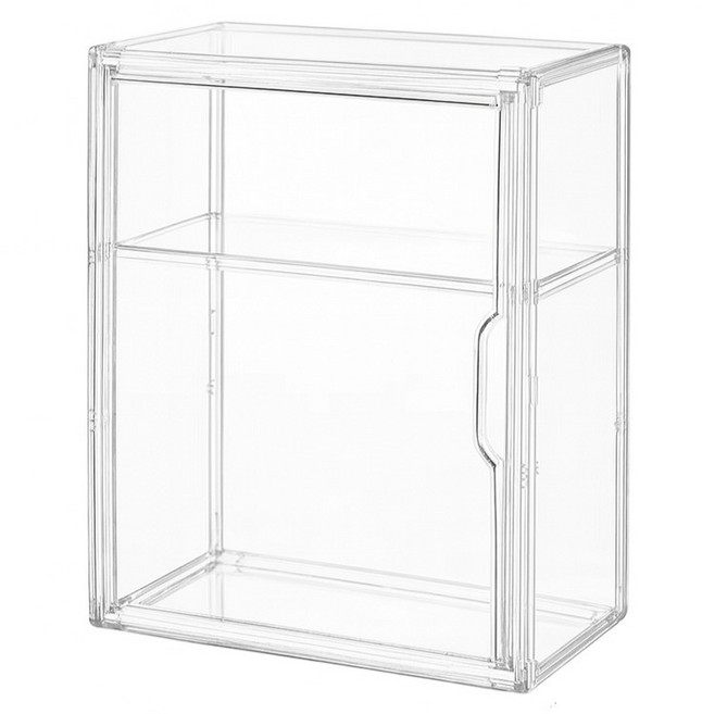 몽구밍 피규어 PET 쇼케이스 2단 투명, 1개