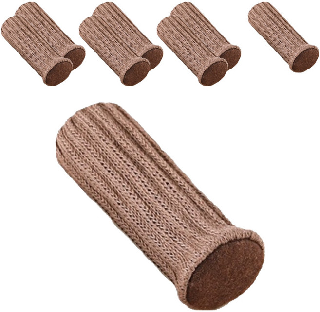 미소로운 소음방지 의자 캡 라이트브라운, 8개