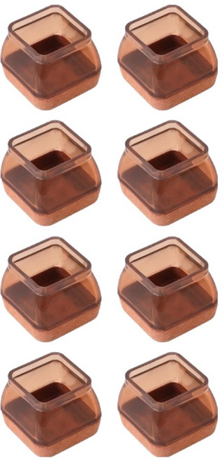 미소로운 의자 발커버 사각 브라운, 8개