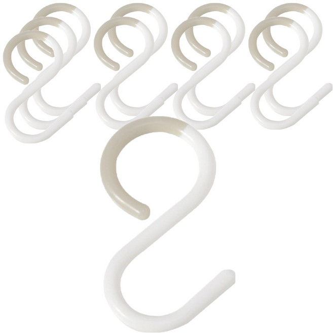 빈티코너 S자 고리 라지, 화이트, 10개