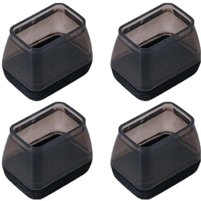 미소로운 의자 발커버 직사각형 블랙, 4개