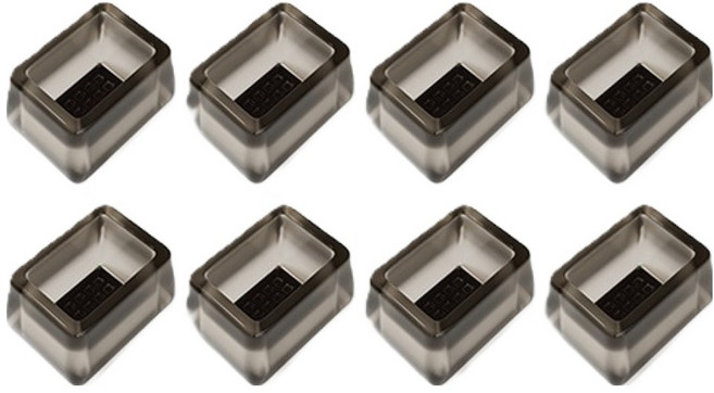 미소로운 식탁 의자 발커버 직사각형 블랙, 8개