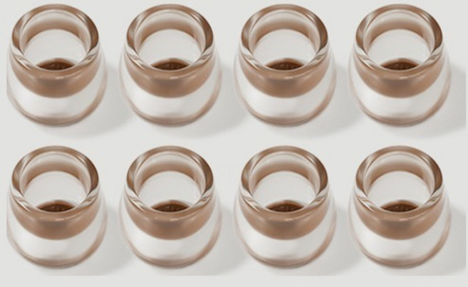 미소로운 식탁 의자 발커버 원형 투명, 8개