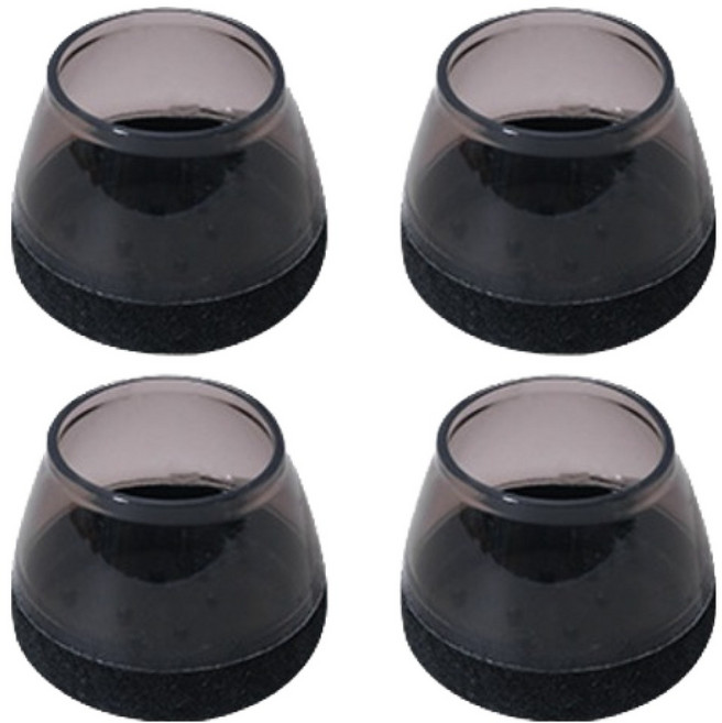 미소로운 의자 발커버 블랙, 4개