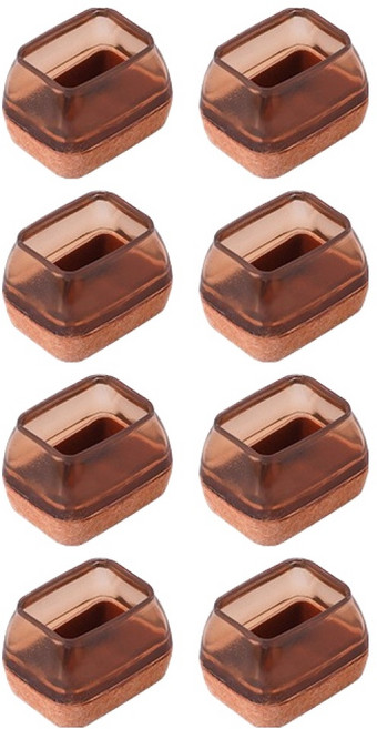 미소로운 의자 발커버 직사각 브라운, 8개