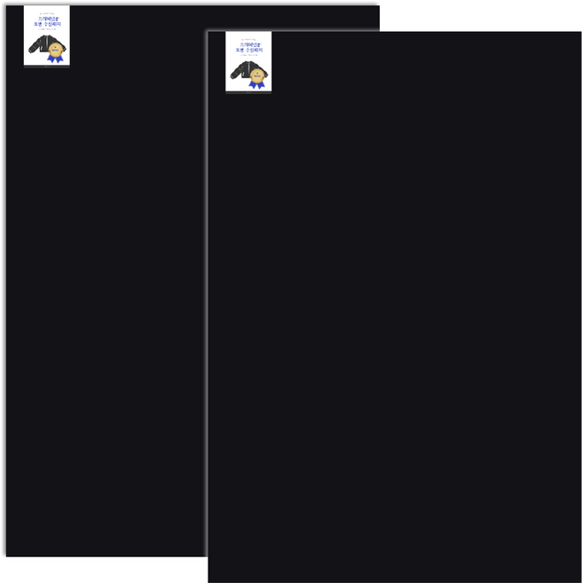 조앤제이 초간편 잘라쓰는 다용도 패딩 수선패치, 블랙, 2개