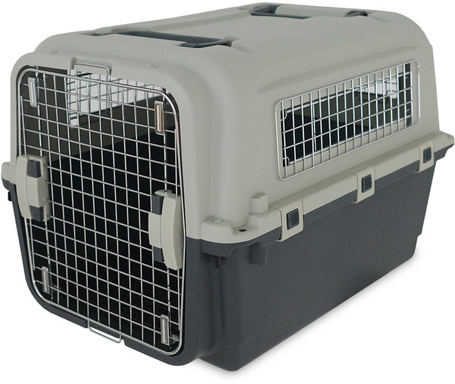 플러피랩 모노켄넬 강아지 이동장 250, 1개, 다크그레이 + 아이보리