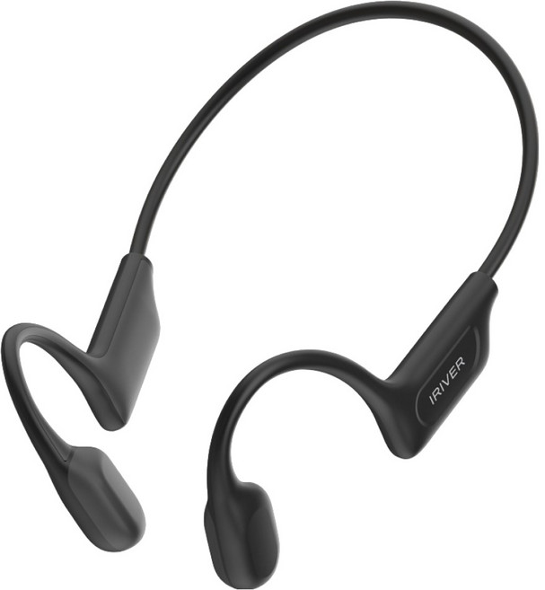 아이리버 골전도 오픈형 생활방수 무선 블루투스 6.0 이어폰, IB-GX1, 블랙