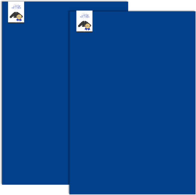 조앤제이 초간편 잘라쓰는 다용도 패딩 수선패치, 블루, 2개