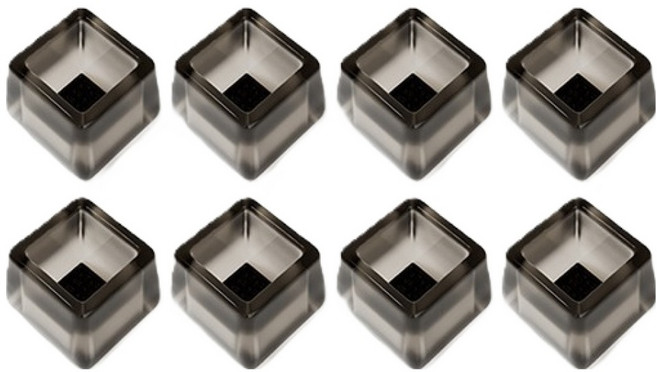 미소로운 식탁 의자 발커버 사각 블랙, 8개