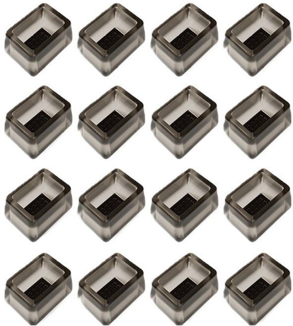 미소로운 식탁 의자 발커버 직사각형 블랙, 16개