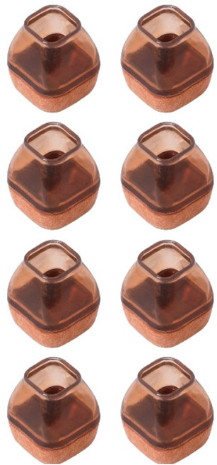 미소로운 의자 발커버 사각 브라운, 8개