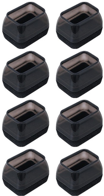 미소로운 의자 발커버 직사각 블랙, 8개