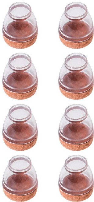 미소로운 의자 발커버 투명, 8개