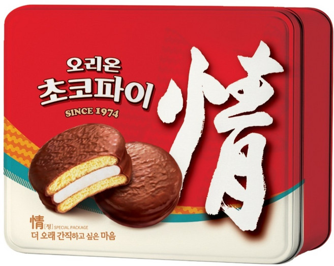 오리온초코파이 틴케이스 12p, 468g, 1개