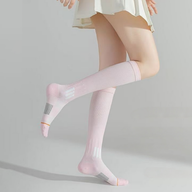 맘담은 골프 헬스 러닝 압박 양말, 핑크, 1개