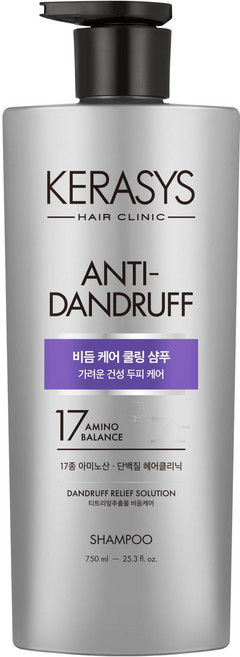 케라시스 가려운 두피 비듬케어 쿨링 단백질 샴푸, 750ml, 1개