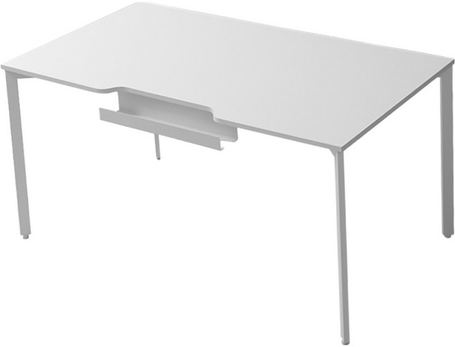 다가구 페르마타 1인용 철제 조립식 긴책상 고객직접설치, 아이보리