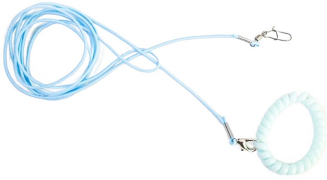 앵무새 팔찌 리드줄, 블루, 1개