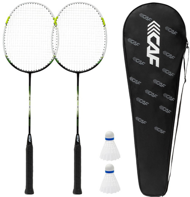 르까프 배드민턴 라켓 세트 블랙그린 FREE, 1개, LE5O014GRN