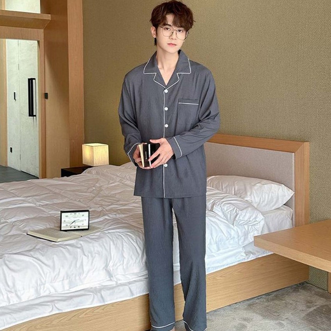 Twistar 男士時尚四季襯衫睡衣上下套裝