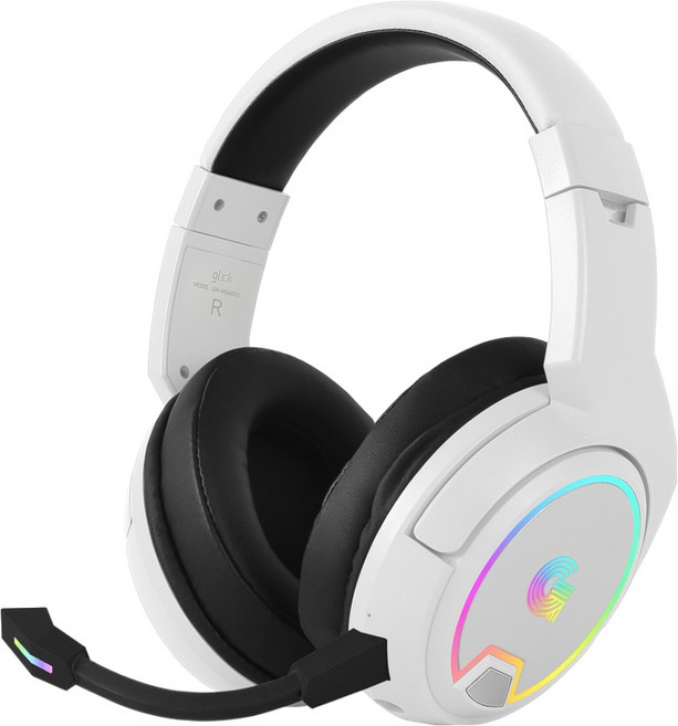 지클릭커 슈퍼히어로 G-SHOT C타입 버추얼 7.1 ENC 블루투스 무선 게이밍 헤드셋, 화이트, GH-WB4000
