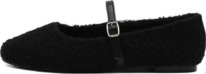 사뿐 여성용 디오네 털안감 메리제인 플랫슈즈 1cm