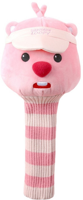 잔망루피 골프 캐릭터 우드 커버, 핑크, 1개