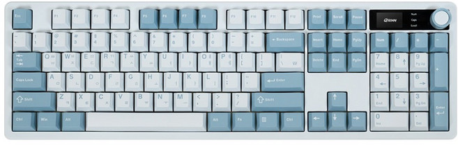 큐센 Q104 LCD 풀윤활 가스켓 유무선 블루투스 기계식 키보드 YSY 실론밀크축, 슈팅스타, 제조사축