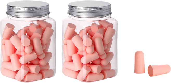 DK ONE 時尚防噪音耳塞 粉紅色 1.4 x 2.8 cm, 2個, 60入