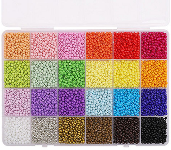 윰스 24색 DIY 비즈공예 세트, 캔버스, 1세트