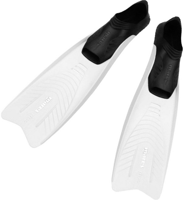 마레스 뉴클리퍼 초보 강습용 오리발 양발 세트, 화이트