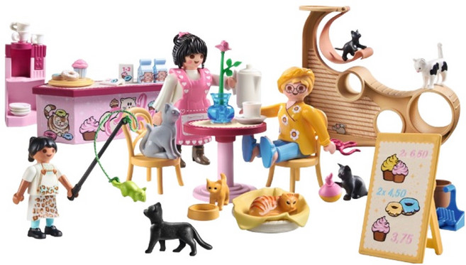 플레이모빌 고양이 카페 피규어 71744, 1세트