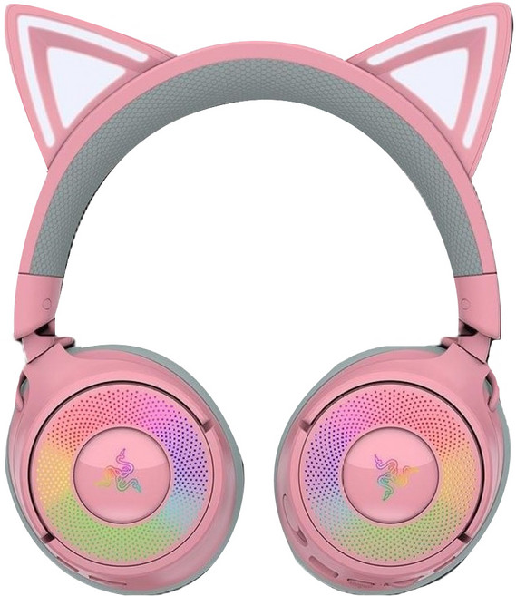 RAZER 雷蛇 北海巨妖 Kitty V3 PRO 藍芽頭戴式耳麥, 粉晶色, RZ04-05170200-R3M1