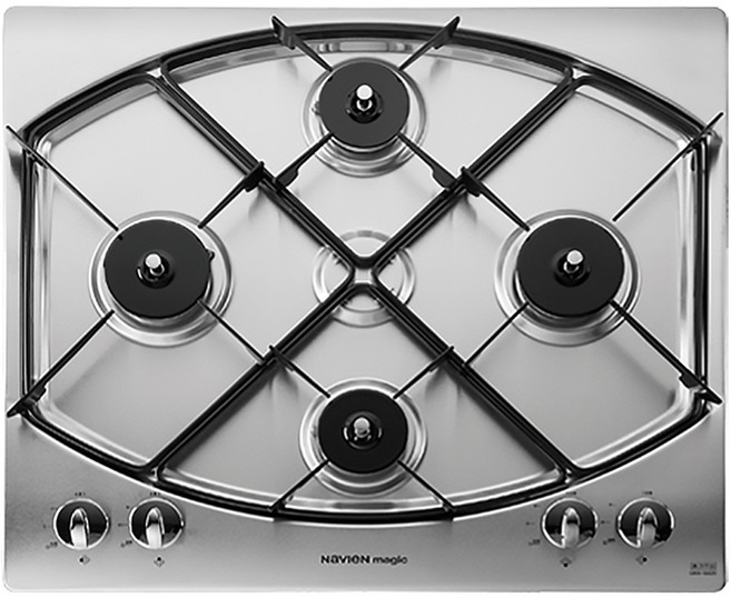 나비엔매직 빌트인 가스레인지 4구 방문설치, GRB-9104NA, LNG