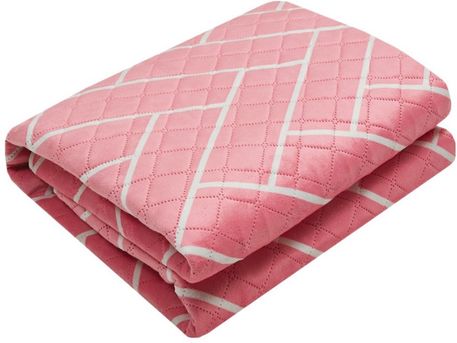 HANIL MEDICAL bedding 頂級碳纖維發熱線可水洗數位碳素電熱墊, 糖果粉, 加大單人(110 x 200 cm)