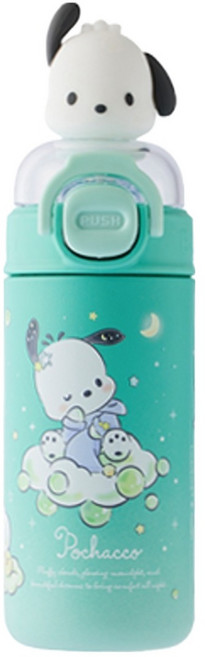 락앤락 스쿨핏 산리오피규어 원터치 텀블러 포차코 LHC3347MIT_SR, 민트, 320ml, 1개