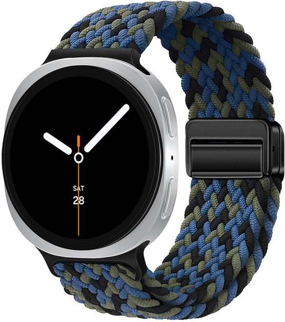 스페이스쉴드 프리미엄 마그네틱 버클 브레이드 스트랩, 카모블루, 1개