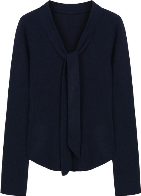 에이비플러스 여성용 타이 브이넥 니트 LSZ4MW43