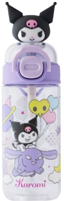 LocknLock 樂扣樂扣 Schoolfit 三麗鷗 酷洛米 一鍵式水壺 ABF899VOL_SR, 紫色, 1個, 430ml