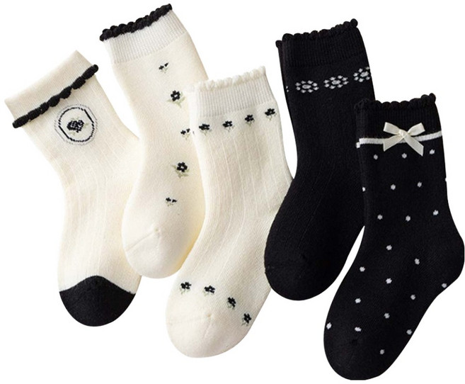 아이뿜 아동용 포근정원 겨울 방한 양말 5켤레 세트 Z04