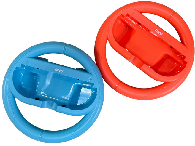 IINE 良值 SWITCH 2 用方向盤, 橙色 + 藍色, 2個, L1081